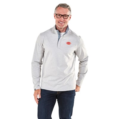 Mens Sidenick Pullover, Oatmeal Grey